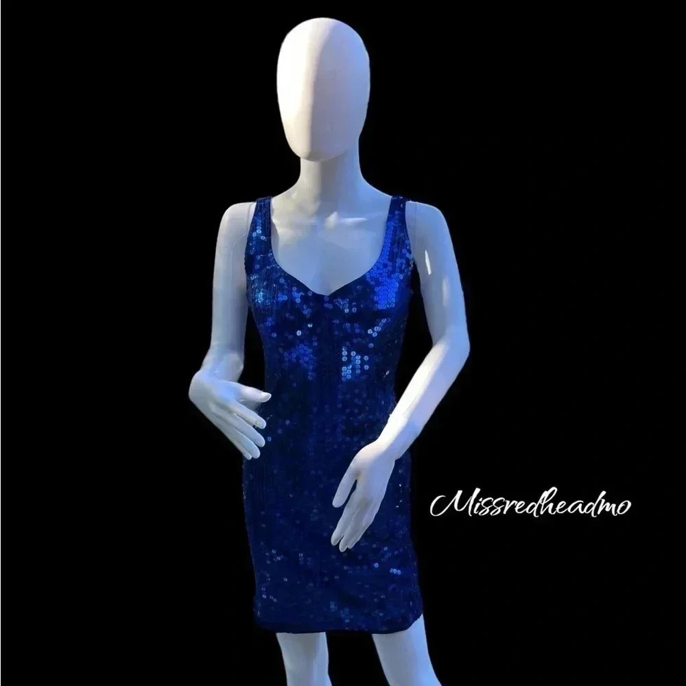 Vintage ~Nite Line~ Sequin Dress - Size 6